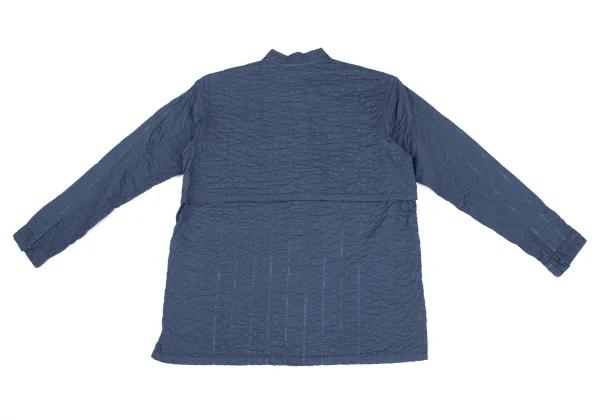 ASHA BY MDS Striped Sashiko Embroidered Stand Collar Jacket K-173308_010