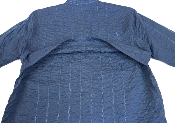ASHA BY MDS Striped Sashiko Embroidered Stand Collar Jacket K-173308_011