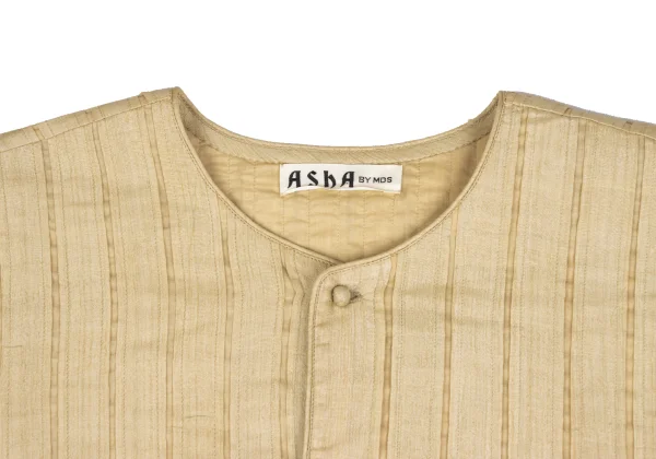 ASHA BY MDS Cotton Silk Tape Detail Collarless Jacket K-173311_003