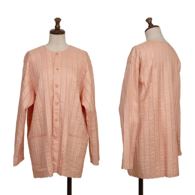 ASHA BY MDS Cotton Silk Tape Detail Collarless Jacket