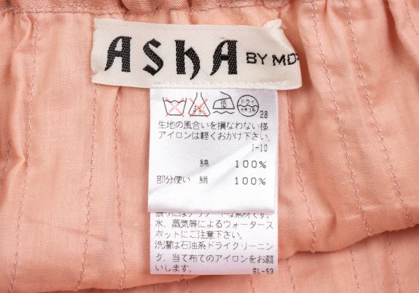 アシャASHA BY MDS コットンシルクテープデザインスカート ピンクM K-173313_011