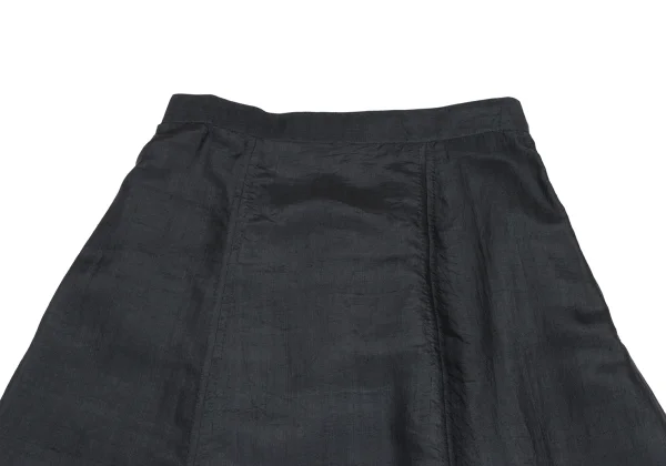 ASHA BY MDS Pintuck Hem Detail Silk Skirt K-173316_003