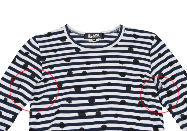 BLACK COMME des GARCONS Cotton Dot T-shirt K-173326_003