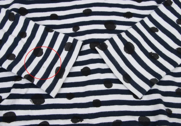 BLACK COMME des GARCONS Cotton Dot T-shirt K-173326_010