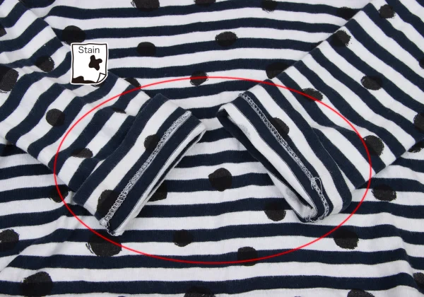 BLACK COMME des GARCONS Cotton Dot T-shirt K-173326_012