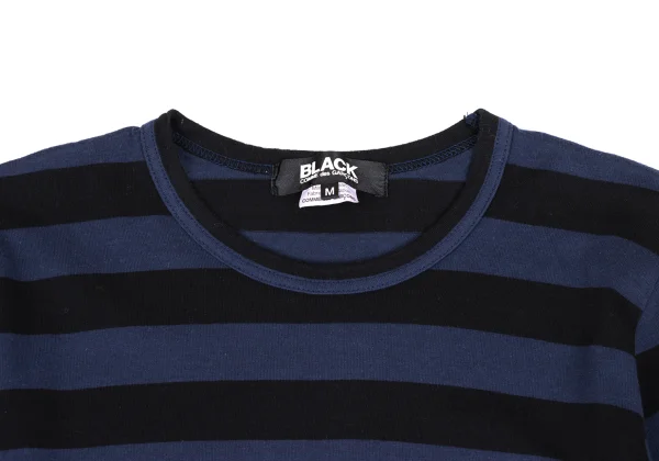 BLACK COMME des GARCONS Striped Long Sleeve Top K-173327_002