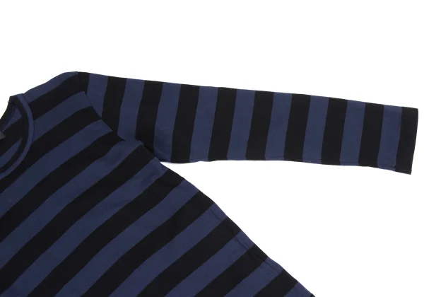 BLACK COMME des GARCONS Striped Long Sleeve Top K-173327_003