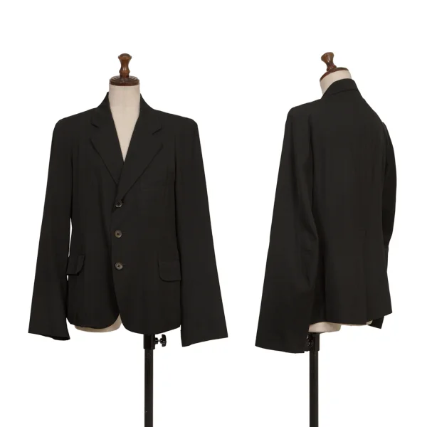 Y's Wool Jacket Black 2 K-173332_001