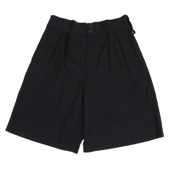 Y's wool gabardine Gurkha Shorts Navy S-M K-173333_001