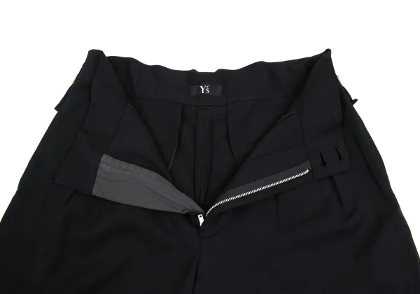 Y's wool gabardine Gurkha Shorts K-173333_006