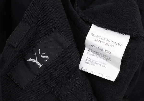 Y's wool gabardine Gurkha Shorts K-173333_013