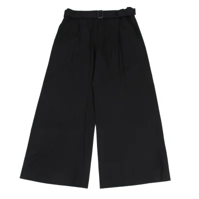 Y's Wool Belted Wide Pants