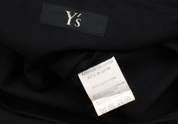 Y's Wool Gabardine Side-strap  Skirt K-173335_015