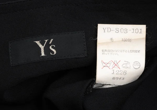 Y's Wool Gabardine Side-strap  Skirt K-173335_016