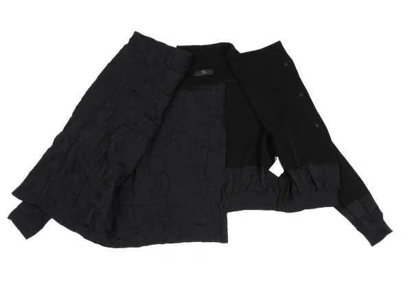 Y's Number Jacquard Asymmetrical Knit Cardigan K-173339_012