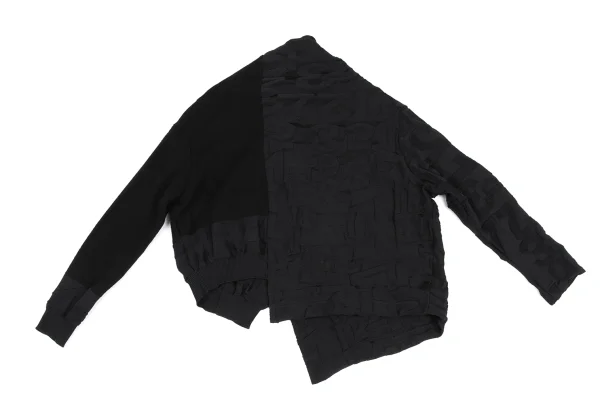 Y's Number Jacquard Asymmetrical Knit Cardigan K-173339_013