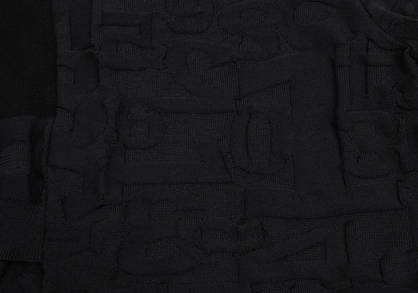 Y's Number Jacquard Asymmetrical Knit Cardigan K-173339_015