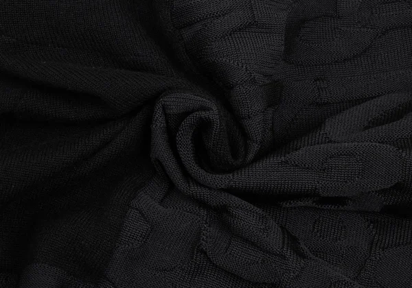 Y's Number Jacquard Asymmetrical Knit Cardigan K-173339_016
