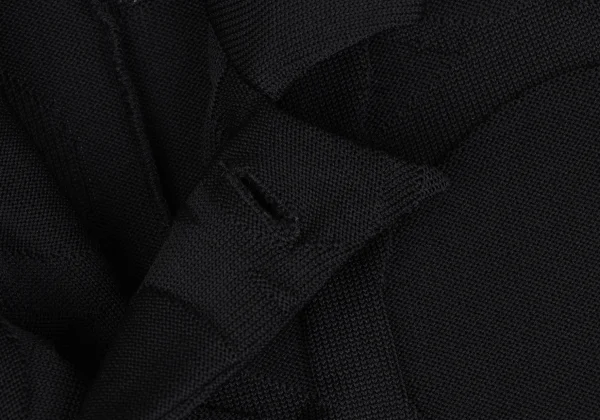 Y's Circle Jacquard Peaked-lapel Knit Jacket K-173340_005