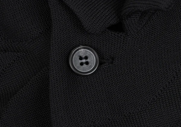 Y's Circle Jacquard Peaked-lapel Knit Jacket K-173340_007