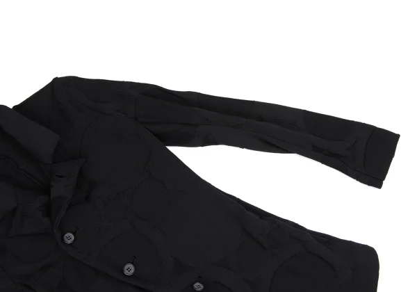 Y's Circle Jacquard Peaked-lapel Knit Jacket K-173340_008