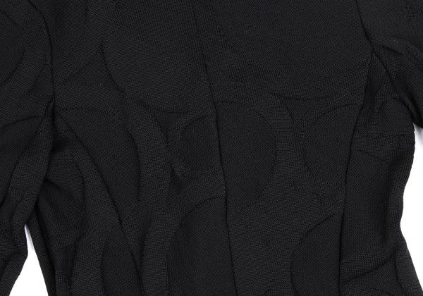 Y's Circle Jacquard Peaked-lapel Knit Jacket K-173340_014