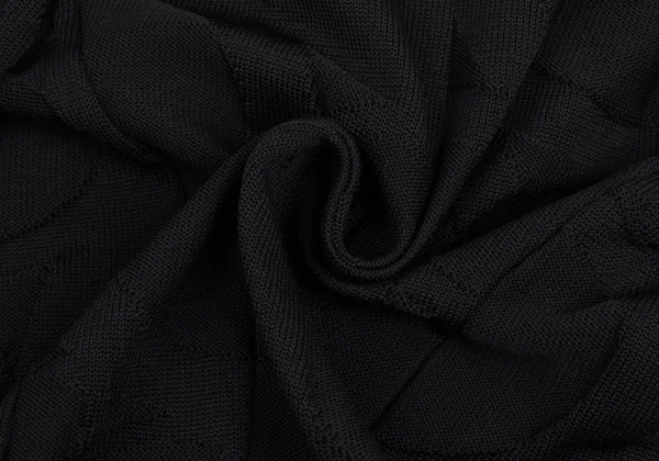 Y's Circle Jacquard Peaked-lapel Knit Jacket K-173340_015