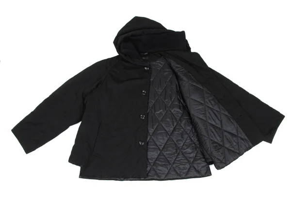 Y's Rib Knit Collar Hooded Thinsulate Padded Jacket K-173341_012
