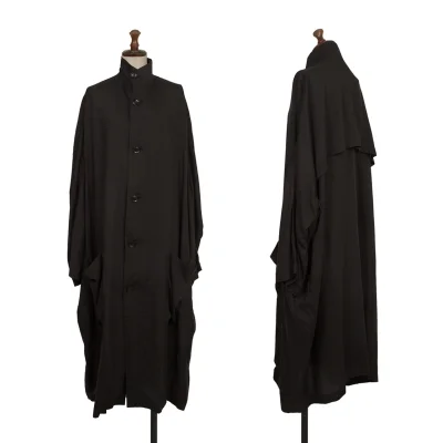 TAKESHI KOSAKA by Y's Pink Label Tencell Stand-collar Sheer Coat