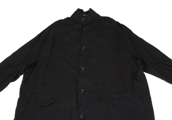 TAKESHI KOSAKA by Y's Pink Label Tencell Stand-collar Sheer Coat K-173342_003