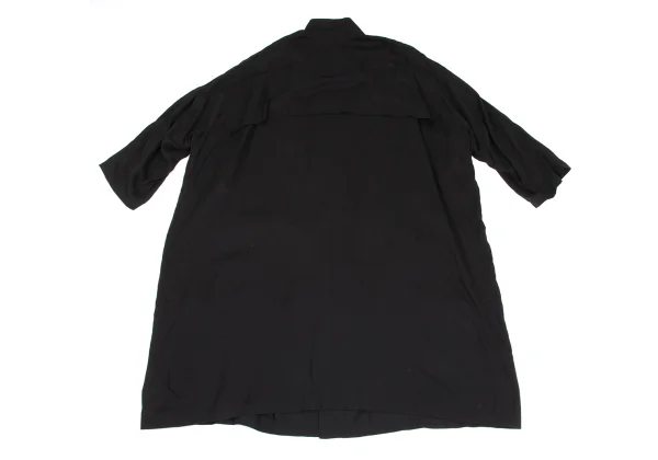 TAKESHI KOSAKA by Y's Pink Label Tencell Stand-collar Sheer Coat K-173342_011