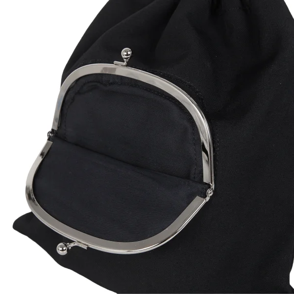 Y's Wool Gabardine Kiss Lock Pocket Souhlder Bag K-173344_004