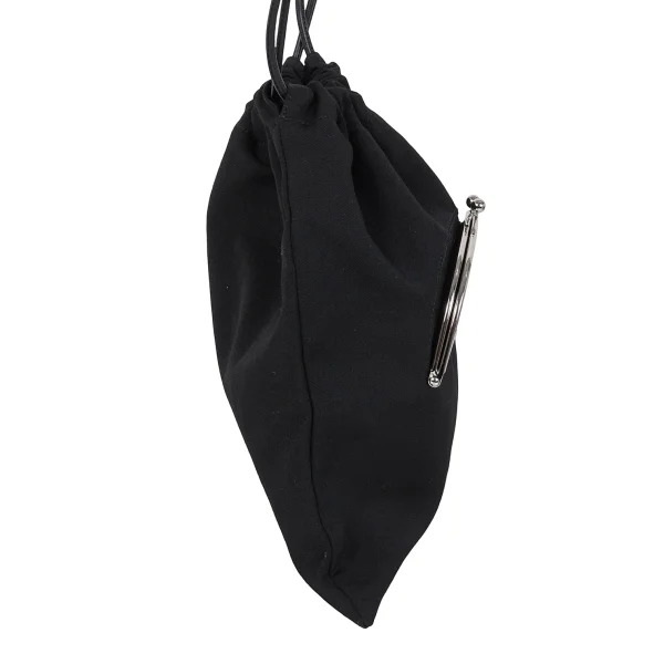 Y's Wool Gabardine Kiss Lock Pocket Souhlder Bag K-173344_007