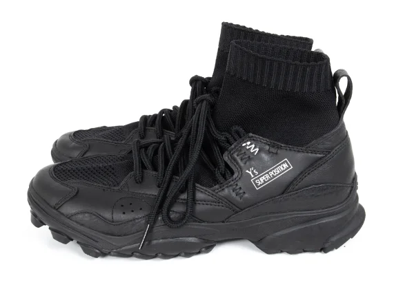 Y's×adidas Super Position SEEULATER X GSG9 Leather Sneakers K-173349_003