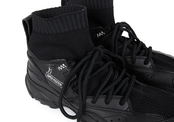 Y's×adidas Super Position SEEULATER X GSG9 Leather Sneakers K-173349_008