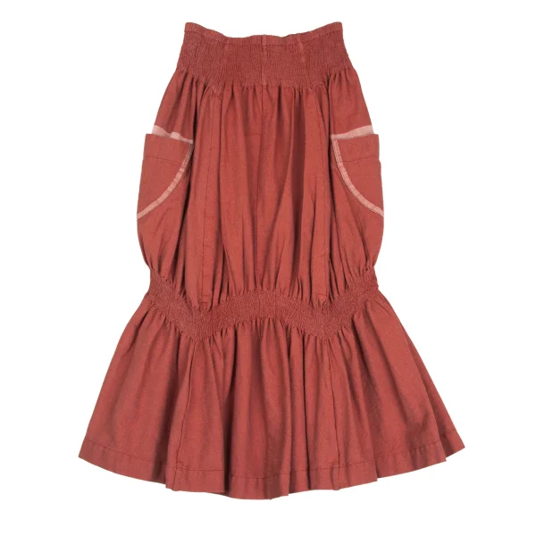 ISSEY MIYAKE A-POC INSIDE Cotton Shirred Side-Pocket Skirt K-173352_010