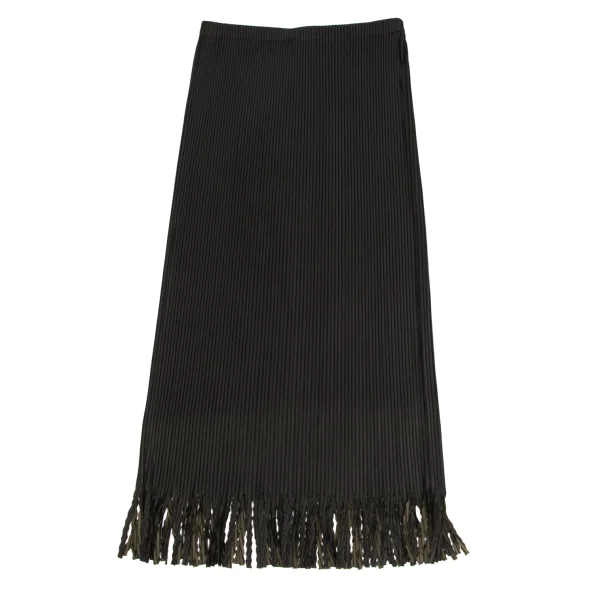 ISSEY MIYAKE FETE Hem Fringe Pleats Skirt K-173353_002