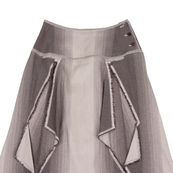 ISSEY MIYAKE FETE A-POC INSIDE Dyed  Acrylic Blend Cutting Fringe Skirt K-173354_003