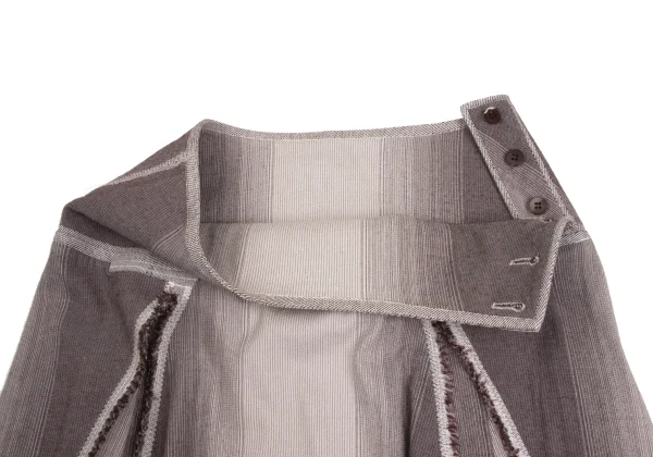 ISSEY MIYAKE FETE A-POC INSIDE Dyed  Acrylic Blend Cutting Fringe Skirt K-173354_006
