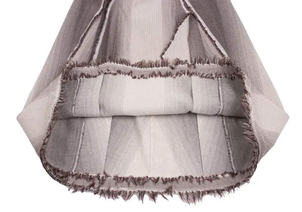 ISSEY MIYAKE FETE A-POC INSIDE Dyed  Acrylic Blend Cutting Fringe Skirt K-173354_011