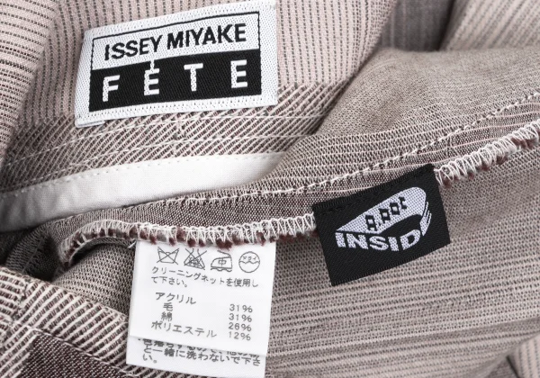 ISSEY MIYAKE FETE A-POC INSIDE Dyed  Acrylic Blend Cutting Fringe Skirt K-173354_017