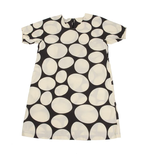 ISSEY MIYAKE HaaT Cotton Dot Print Short Sleeve Dress K-173359_002