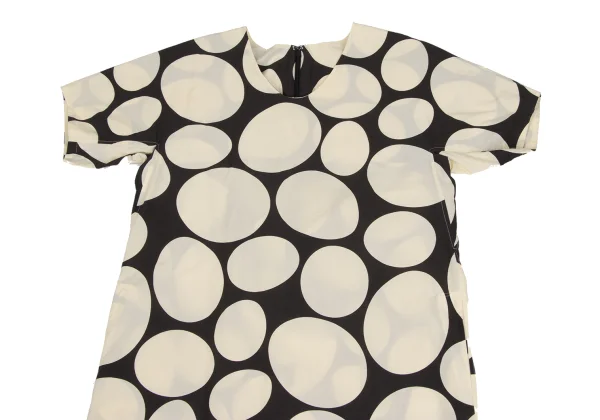 ISSEY MIYAKE HaaT Cotton Dot Print Short Sleeve Dress K-173359_003
