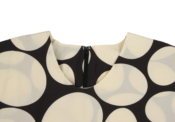 ISSEY MIYAKE HaaT Cotton Dot Print Short Sleeve Dress K-173359_004
