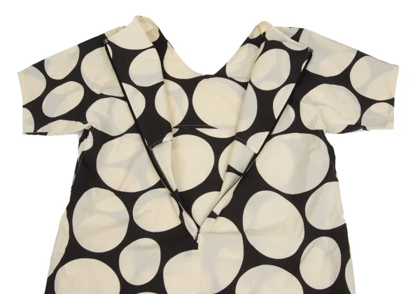 ISSEY MIYAKE HaaT Cotton Dot Print Short Sleeve Dress K-173359_012
