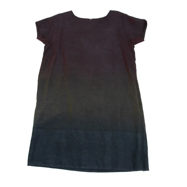 ISSEY MIYAKE HaaT Rayon Blend Gradation Dress K-173360_002