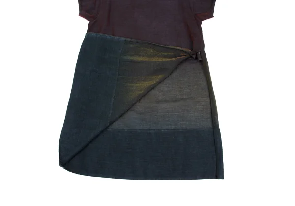 ISSEY MIYAKE HaaT Rayon Blend Gradation Dress K-173360_011