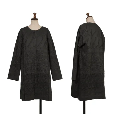 ISSEY MIYAKE HaaT Silk Blend Embroidery Shirt Tunic