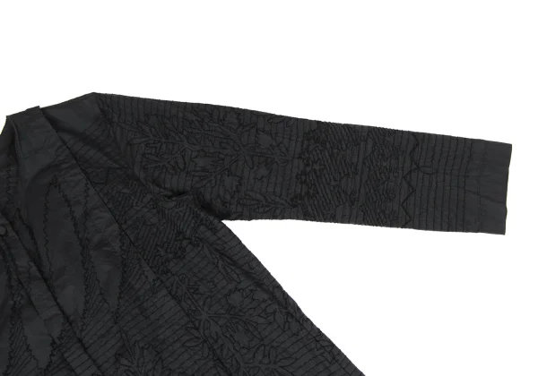 ISSEY MIYAKE HaaT Silk Blend Embroidery Shirt Tunic K-173361_006