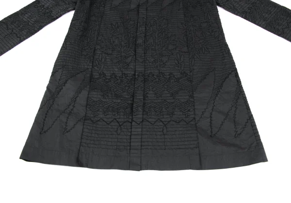 ISSEY MIYAKE HaaT Silk Blend Embroidery Shirt Tunic K-173361_008
